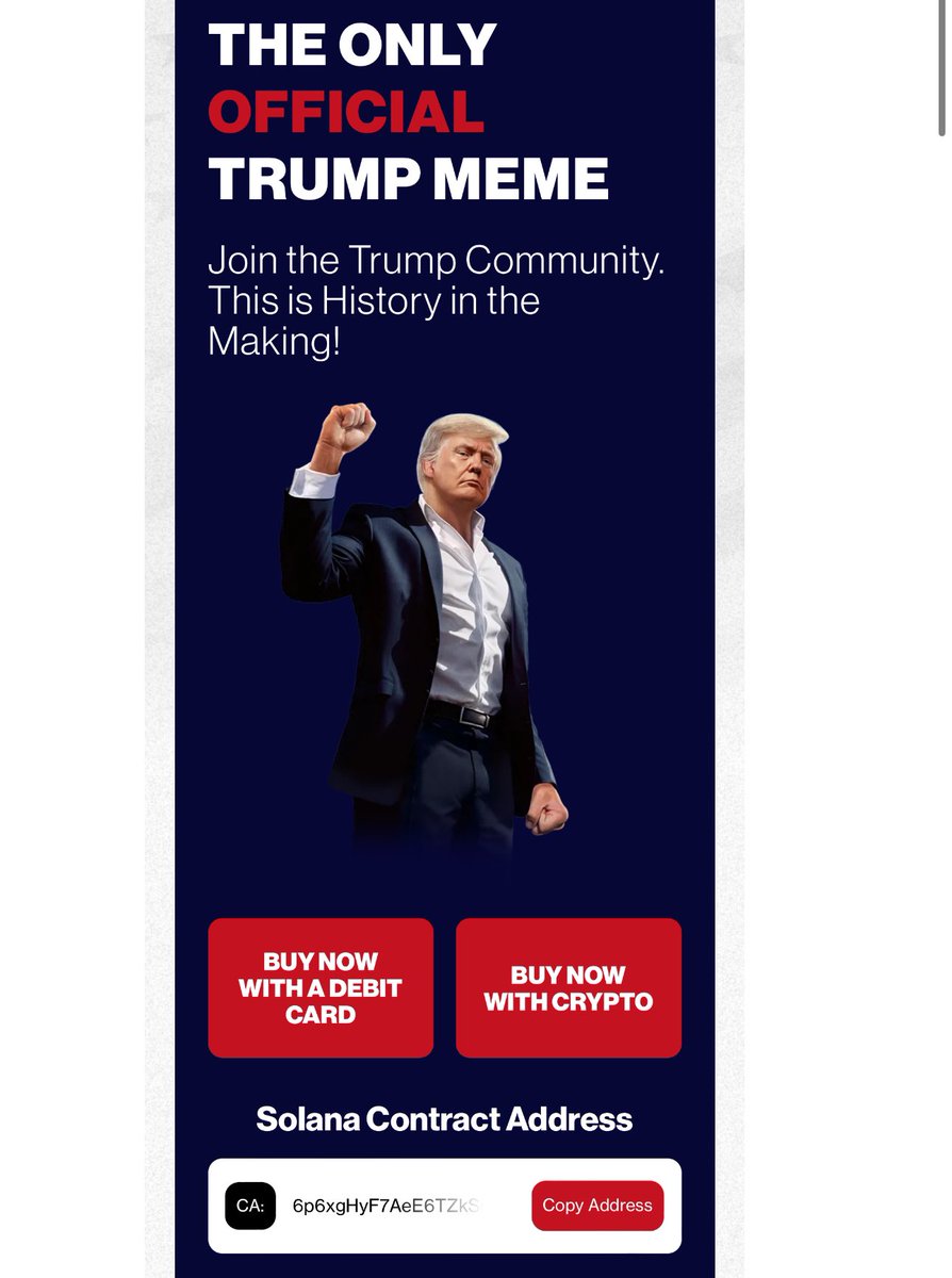 WalkerAmerica's tweet photo. BRÆKING: PRESIDENT DONALD TRUMP LAUNCHES $TRUMP TOKEN ON SOLANA
Fellow Bitcoiners, how do you feel about this? https://t.co/GlSb1QBgJA
