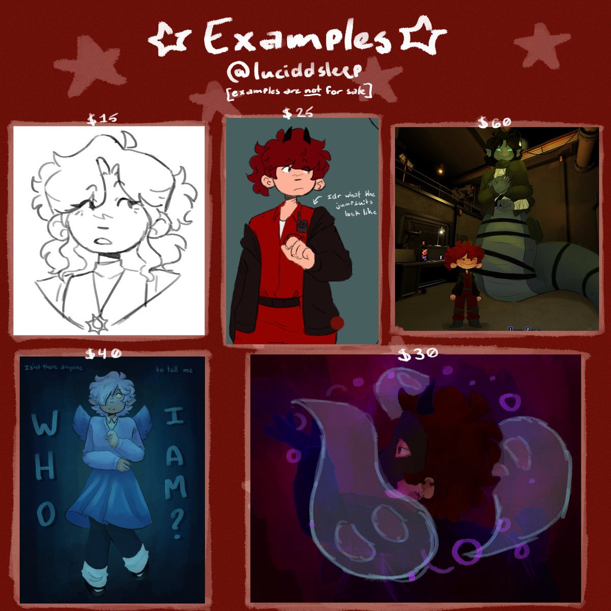 lucidd COMMS OPEN tweet media