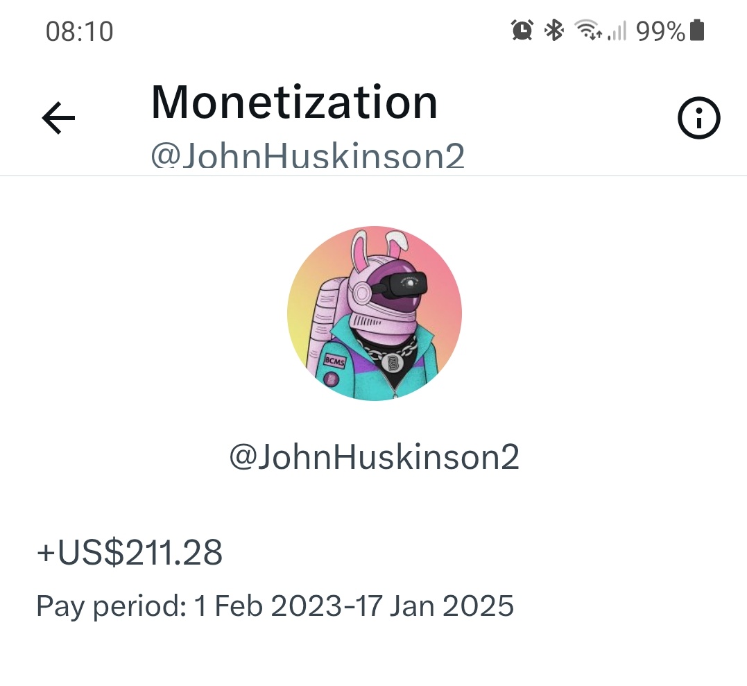 JohnHuskinson2's tweet photo. GM WORLD ❤

What a great start to the weekend! My 1st X payment 🚀

Cheers Elon and all you lovely lot 

Don't tell the wife 🤭🤭

GM back for a winner 🏆 https://t.co/XSxBsjczfz