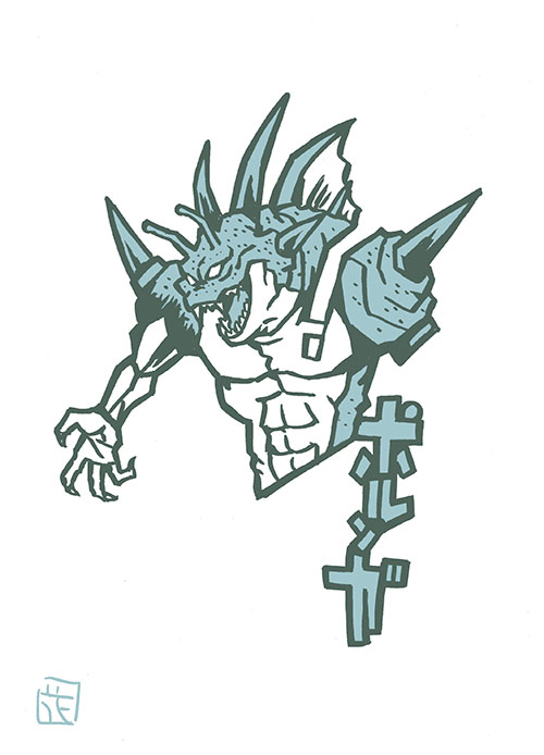 「このタッチでDBイラスト。ナメック星の〜#ドラゴンボール #このタッチ#ファンア」|花小金井正幸＠喫茶宝石箱での個展。2023年開催予定のイラスト