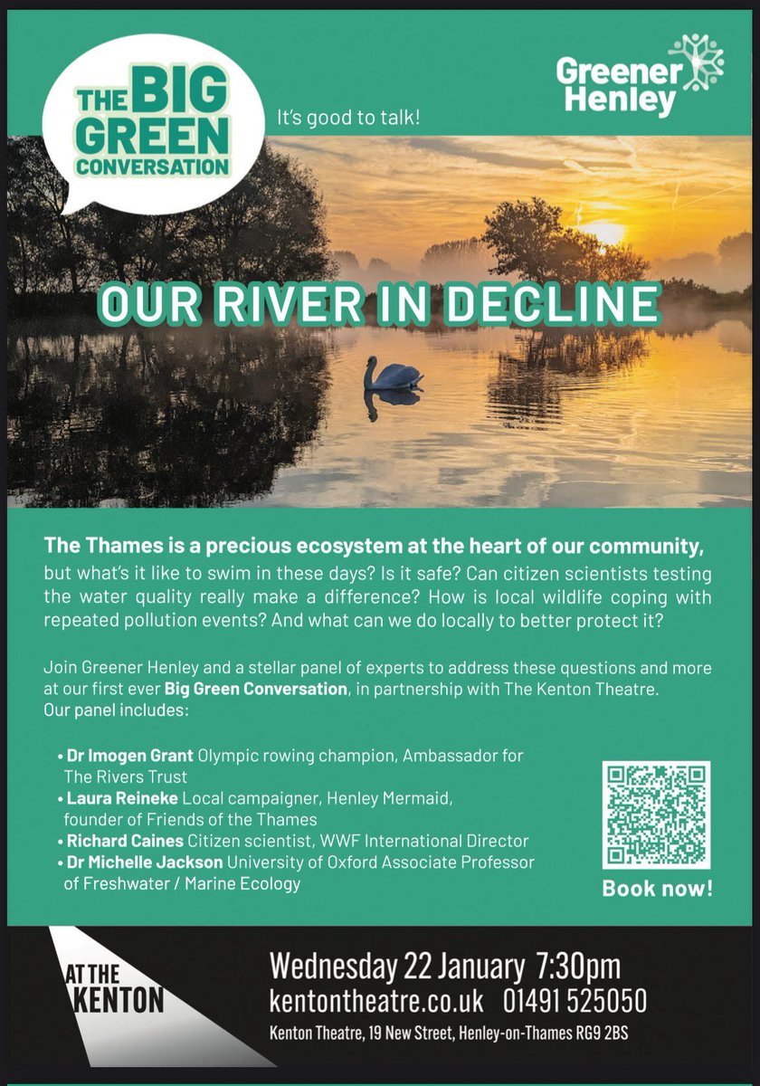 Pls RT &amp; share. Our River In Decline Q &amp; A this Wednesday. Tickets only a tenner <a href="/GreenerHenley/">GreenerHenley</a> <a href="/henleyherald/">henley herald</a> <a href="/henleystandard/">Henley Standard</a> <a href="/BBOWT/">BBO Wildlife Trust</a> <a href="/HenleyToads/">Henley Toad Patrol</a> <a href="/HenleyMermaids/">Henley Mermaids</a> <a href="/WaterAidUK/">WaterAid UK 💦</a> <a href="/Feargal_Sharkey/">Feargal Sharkey</a> <a href="/sascampaigns/">Surfers Against Sewage</a> <a href="/WildlifeMag/">BBC Wildlife</a> <a href="/Leander_Club/">Leander Club</a> <a href="/HobbsofHenley/">Hobbs of Henley</a> <a href="/river_rowing/">River & Rowing Museum</a> <a href="/RiverActionUK/">RiverActionUK</a>