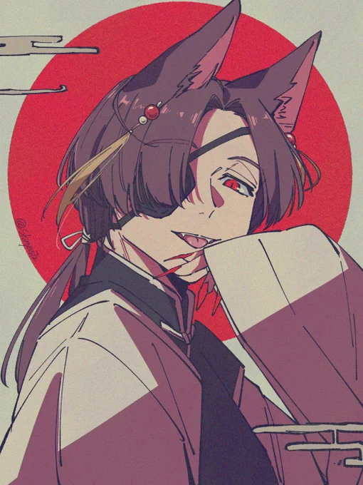 色も塗ってみたキツネすおう 