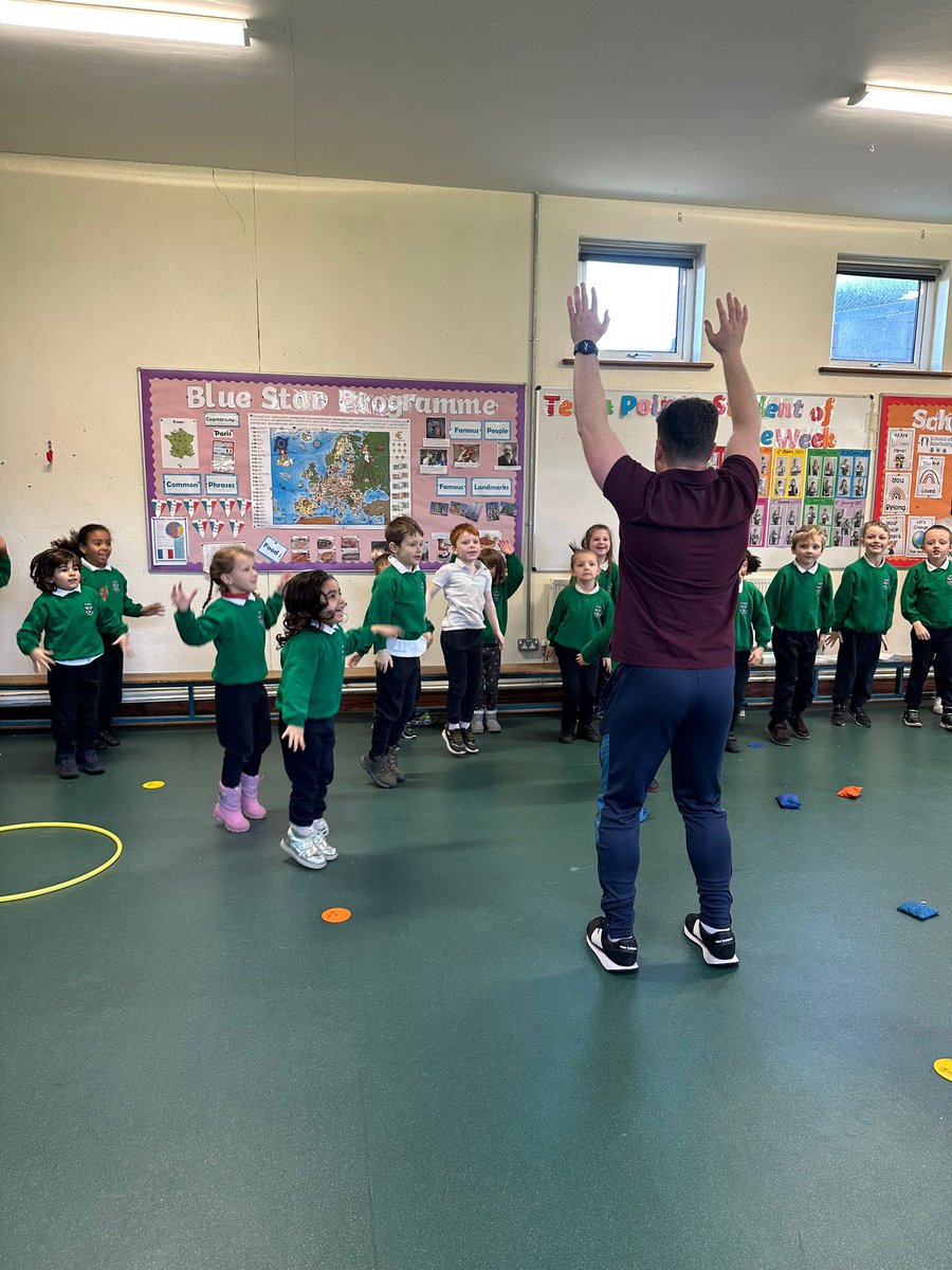Classes enjoying a jam packed PE lessons today. Thanks to Jason from Oide for visiting our school . <a href="/oide_Ireland/">Oide Schools' Support Service, Ireland</a> <a href="/Oide_PrimaryPE/">Oide Primary Physical Education</a>
