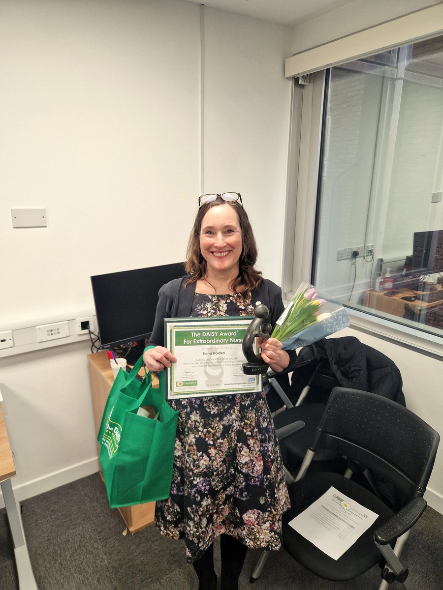 Claire ๐๐๐ (@clairehump3) on Twitter photo Proud to attend the @UCLH #DAISYAward event, celebrating the dedication of our amazing nurses.
Congrats to <a href="/fionaholdenuclh/">Fiona Holden</a>, recognised for her exceptional, compassionate, and supportive care
Well deserved, Fiona! ๐๐
#NursingExcellence #CompassionateCare #ProudMatron Proud to attend the @UCLH #DAISYAward event, celebrating the dedication of our amazing nurses.
Congrats to <a href="/fionaholdenuclh/">Fiona Holden</a>, recognised for her exceptional, compassionate, and supportive care
Well deserved, Fiona! ๐๐
#NursingExcellence #CompassionateCare #ProudMatron