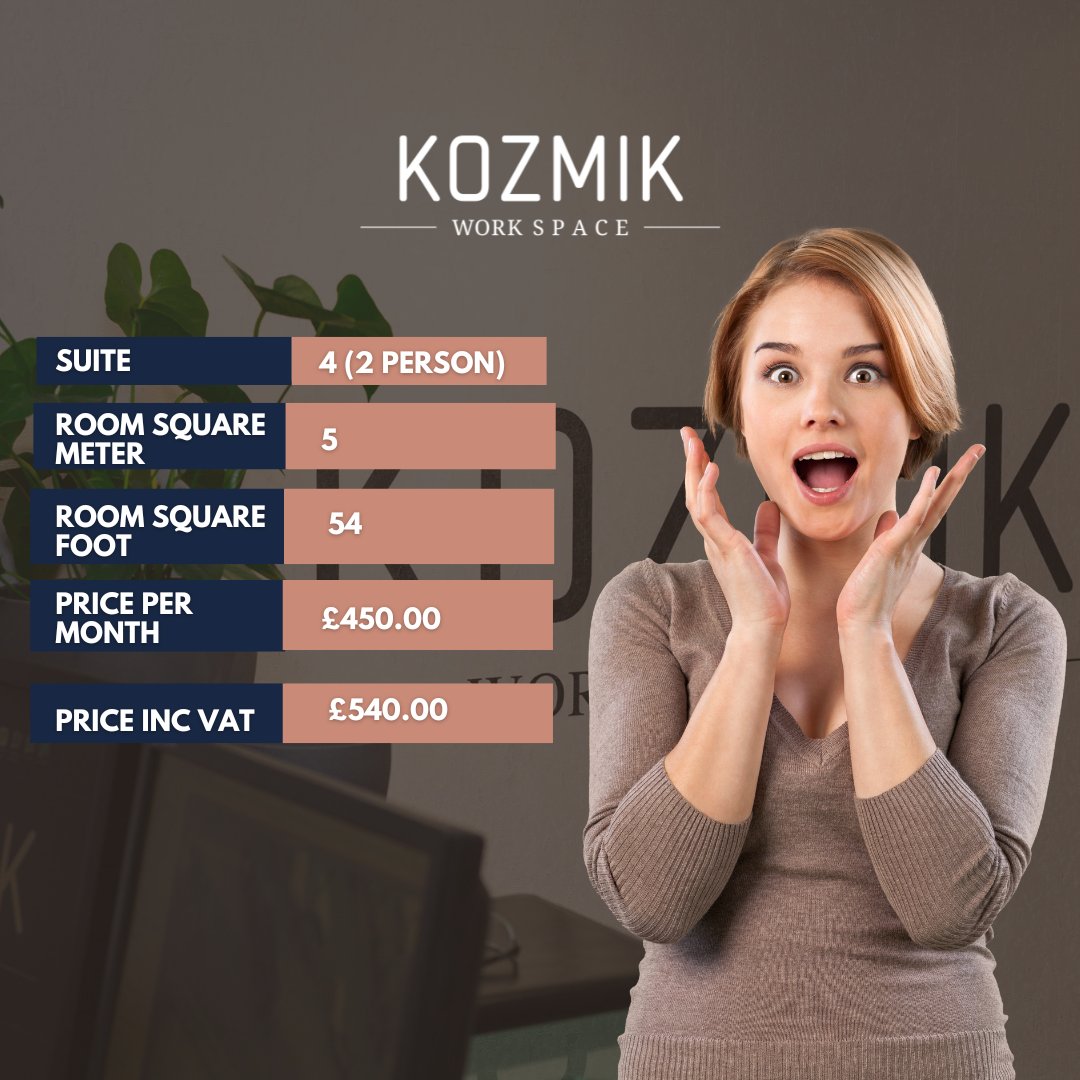 KozmikWS's tweet image. Office for two, fully equipped and ready to go 😉.
#OfficeForTwo #ReadyToWork #ComfortableWorkspace #CoworkingSpaces #LondonCoworking