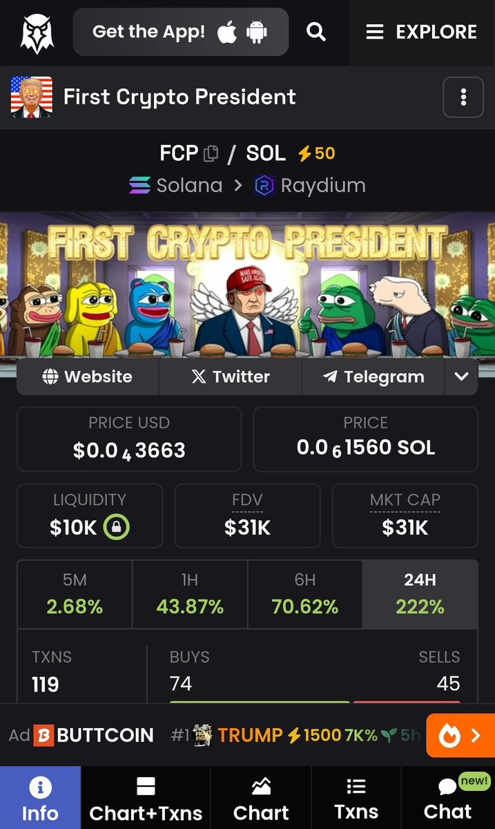 haydos_eth's tweet photo. @CryptoZeusYT Aped into the OG $FCP
First Crypto President.

Can't fade this narrative 

L2c4eyMpHgdrBdDt87hX3bKpLpiKiMLSWXHa2B3SbK3

@FCPonSOL https://t.co/9TNfSenlYv