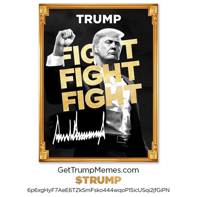 Demaux's tweet image. 200$ $TRUMP GIVEAWAY to 4 people ($50 each)

To enter:

• Follow me @DemauxSOL 🔔
• Drop your $SOL wallet

Like &amp;amp; RT for extra entry, winners will receive a DM in 24 hours! ❤️