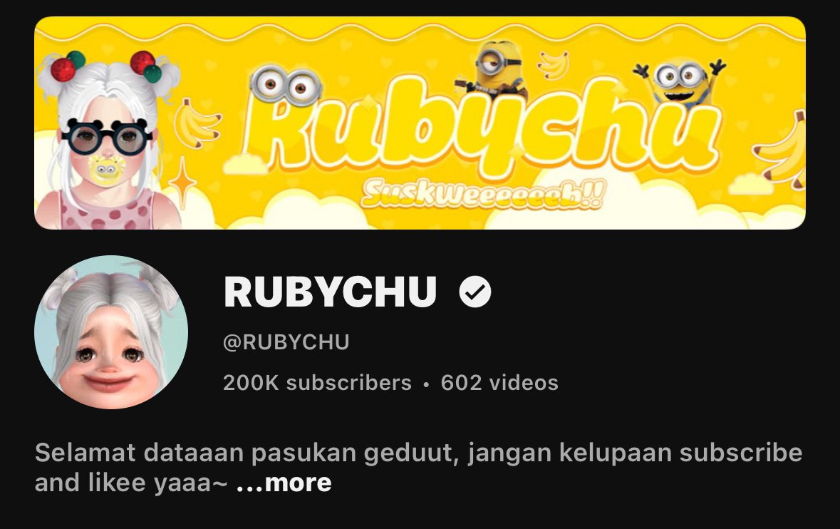 rubychu_id's tweet photo. selamat 200k sublengkel pasukan gedut, cium satu satu😙 https://t.co/HzVgP2SgYr