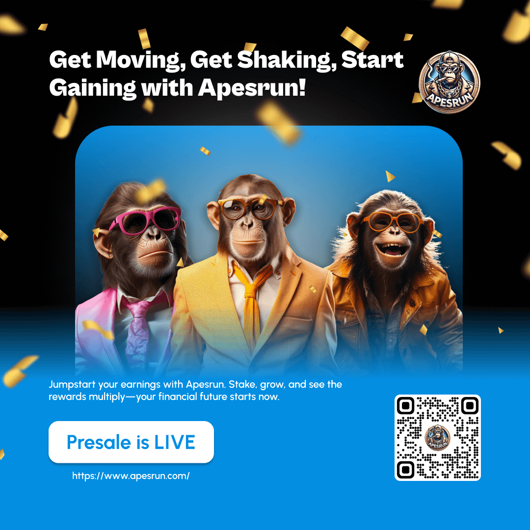 ApesRun_'s tweet photo. Jumpstart your crypto journey today. Maximize progress, track your gains, and grow your rewards effortlessly in our Shake-to-Gain platform. 💰

APS Token Presale is LIVE! 
 https://t.co/MvKJHGpst4

#ApesRun #CryptoEarnings #StakeAndGrow #DecentralizedFinance #EarnWithCrypto #Web3 https://t.co/zFUxe5gMMI