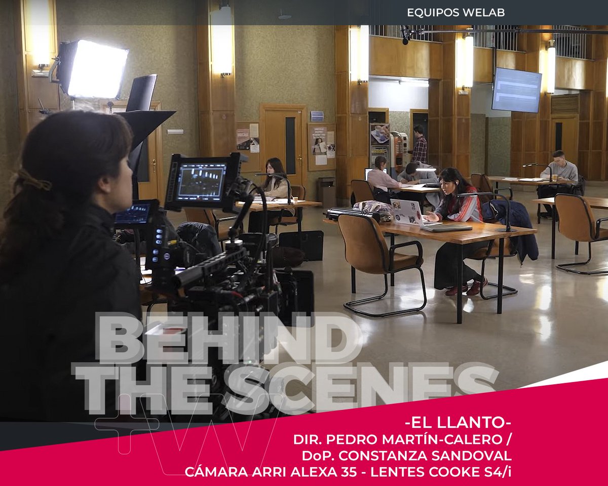 welabplus's tweet photo. "El llanto", rodada con #equiposWelab.
Producida por @CABALLOfilms 🐴
Dirigida por Pedro Martín-Calero 🎬
Dirección de fotografía de Constanza Sandoval 🎥
Rodado con Alexa 35 de @ARRIChannel y lentes S4/i de @cookeoptics 📹
#welab #welabplus #rodajesWelab #ElLlanto https://t.co/KpZZhcRRHg