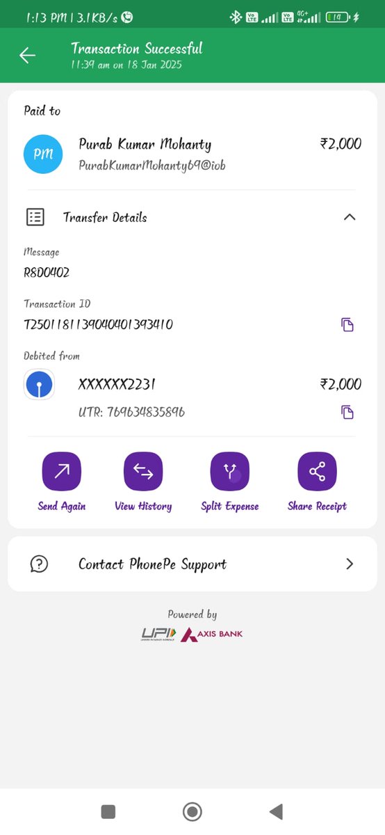 ShailendPrajap1's tweet photo. @Cyberdost यह व्यक्ति फोन पर फ्रॉड करके पैसे अपने खाते में डलवा रहे हैं कृपया कार्यवाही करने की कृपा करें। https://t.co/IuHXe6xRwp