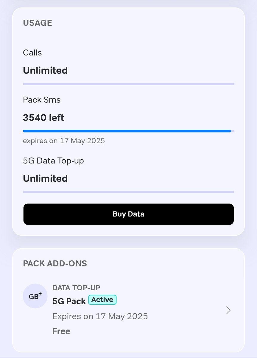 zainul118's tweet photo. @Airtel_Presence @airtelindia I had recharged with 1999 pack and validity is till 17 May25. When I check in Airtel app it shows Unlimited 5G balance but when I try to open any app, the data is not working. What is this going on? https://t.co/BReuZDqFH2