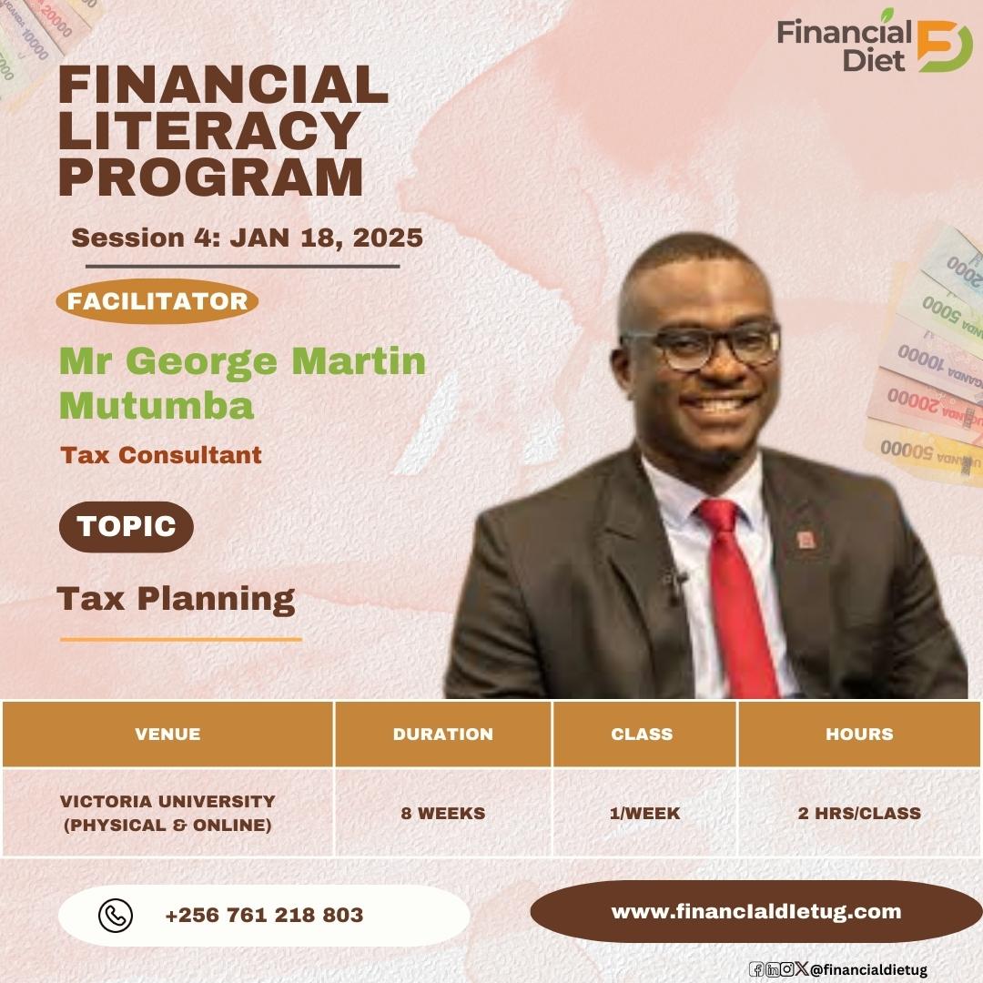 financialdietug's tweet photo. Happening now! We are decoding the 'mystery' of taxes.

Our facilitator, Mr George Martin Mutumba, a seasoned tax consultant is taking us through the topic: Tax planning.
#FinancialPlanning
#TaxPlanning
#2025MoneyGoals
#FinancialDietUg
#MoneySmart https://t.co/Bv90DKZRqJ