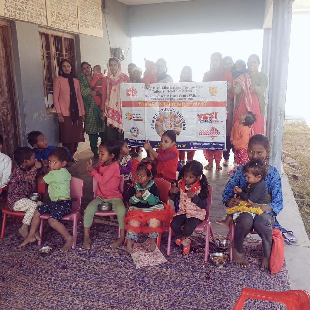 TrilokpurHwc's tweet photo. 100 Days campaign Awareness session at AWC KHER with counselling and screening of TB symptoms and prevention 
#TBMuktBharat https://t.co/Ew2lsx3RIE