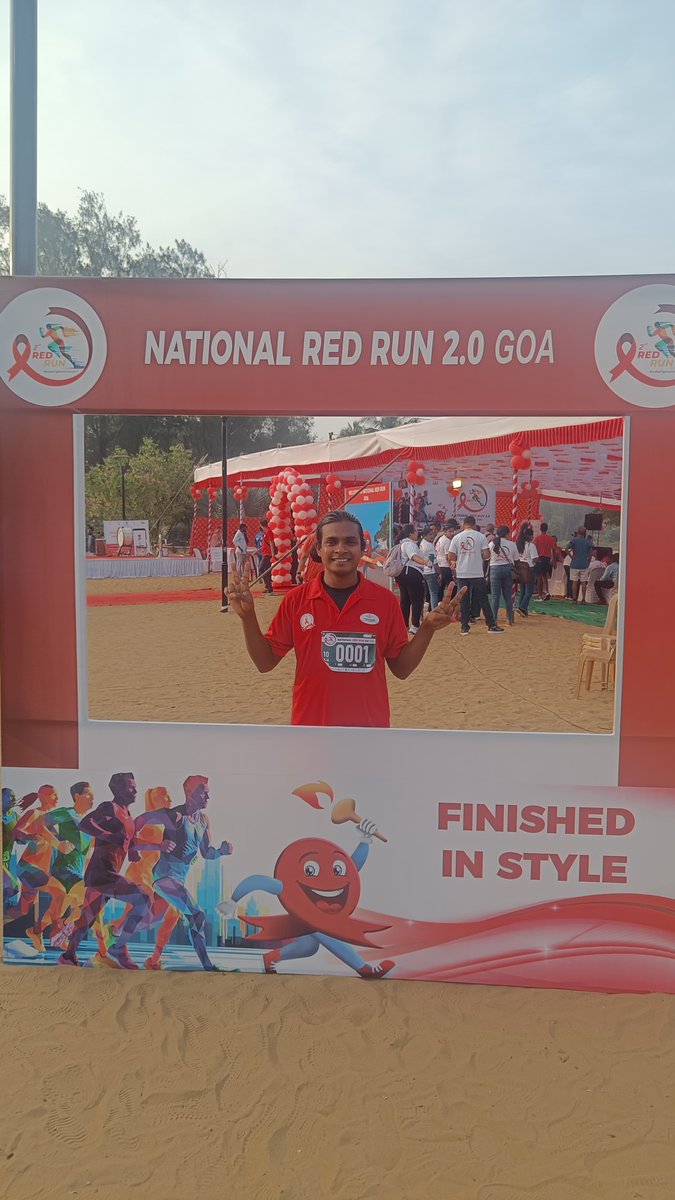 APSACS2020's tweet photo. Nareshfrom Andhra Pradesh got second prize in national 10k Red run marathon in Goa today in Third Gender catagory. #APSACS #IndiaFightsHIVandSTI #AIDS #AIDSFreeIndia #healthyindia #HIVFreeIndia #FightAgainstAIDS #indian #AndhraPradesh #health #Naco #healthcare https://t.co/9sgeB8pQgY