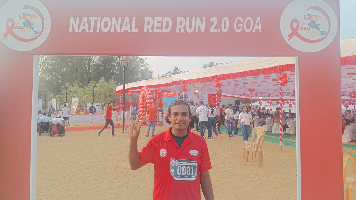 APSACS2020's tweet photo. Nareshfrom Andhra Pradesh got second prize in national 10k Red run marathon in Goa today in Third Gender catagory. #APSACS #IndiaFightsHIVandSTI #AIDS #AIDSFreeIndia #healthyindia #HIVFreeIndia #FightAgainstAIDS #indian #AndhraPradesh #health #Naco #healthcare https://t.co/9sgeB8pQgY