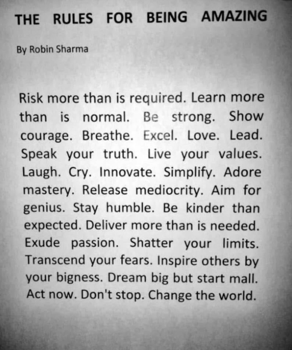 Let’s all be amazing.
