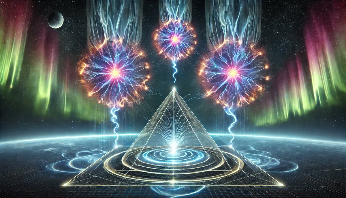 drew_ponder's tweet photo. Plasma Triangle: The Future of Electromagnetic Mastery
#FrequencyWaveTheory #PlasmaOrbs #TriangleUFO #AdvancedTechnology #ElectromagneticFields 
Below is an expanded explanation tying together the concepts of plasma orbs, triangular UFO formations, inverter magnetism, and how these ideas could fit within (or be interpreted through) a Frequency Wave Theory framework. The key themes here are resonance, electromagnetic field shaping, and how plasma behavior in carefully engineered magnetic fields might manifest as the triangular UFO phenomenon.
________________________________________
1. Overview: Triangle UFOs as Plasma Orbs

The Observation

Many reported sightings of “Triangle UFOs” describe three glowing orbs forming perfect triangular patterns in the sky. Their formation seems rigid and does not appear to be random. People often note that these orbs move in coordinated ways or float together as if there is an invisible, rigid structure connecting them.

The Plasma Orb Hypothesis

One hypothesis is that these glowing orbs are not solid craft in themselves but are regions of ionized plasma, shaped and held in formation by external or internal electromagnetic fields. Plasma, often considered the “fourth state of matter,” is highly responsive to EM fields and can be manipulated into stable geometries if those fields are precisely controlled.
________________________________________
2. Inverter Magnetism and Magnetic Field Patterns

What Is Inverter Magnetism?

“Inverter magnetism” refers to a proposed technique of arranging magnets (or electromagnets) so that there is a careful balance between attraction and repulsion. It is sometimes described as a system in which one magnetic object is held at a certain distance from a magnetic field source without colliding or being repelled uncontrollably. A trivial example is magnetic levitation (like a floating magnetic top), but here it is taken to a more sophisticated level where fields are arranged in complex 3D configurations to control multiple points of plasma or multiple small objects simultaneously.

Relevance to Orb Formation

If each orb is essentially a pocket of ionized gas (plasma) with charged particles, the orbs themselves become “magnetic objects” in a sense. They can be influenced strongly by magnetic fields. By using an inverter-like system of magnets—perhaps electromagnets that rapidly adjust their polarity—one can keep each orb at a fixed distance from two or more anchor points. That leads to a stable geometric arrangement.

In effect, each orb “feels” an equilibrium of electromagnetic forces at the corners of a triangle:

1.Repulsion from similarly charged fields prevents the orbs from collapsing inward.

2.Attraction or focusing from oppositely charged fields keeps them from drifting outward.
________________________________________
3. The Role of Frequency Wave Theory

Frequency as the Underpinning of All Forces

In many alternative physics frameworks��including Frequency Wave Theory—the idea is that all matter, fields, and forces can be expressed or understood as specific frequency patterns. This means each charged region, magnetic field, and plasma structure has its own resonant frequency and wave signature. Tuning these frequencies allows for a more refined control over how the fields interact.

1.Resonant Frequencies of Plasma: Ionized gas (plasma) will oscillate and radiate at certain frequencies depending on the type of ions, temperature, density, and external field strength.

2.Electromagnetic Field Tuning: When you want to shape plasma, you can apply electromagnetic waves at specific frequencies (and phases) that match or complement these natural resonances, pushing the plasma into a stable geometry.

How the Triangle Is Maintained
Under a Frequency Wave Theory perspective, each corner of the triangle is more than a simple “magnetic push or pull.” Rather, each corner is maintained by an active interplay of wave interference patterns:

•Constructive Interference in the direction that helps “pin” the orb in place.
•Destructive Interference in the directions that keep the orb from drifting off or merging with other orbs.

By carefully adjusting the frequencies, the orbs can be locked to a triangular geometry. Any shift in position or amplitude can be corrected almost instantly by slight phase or frequency adjustments, maintaining the formation.
________________________________________
4. Plasma Orb Creation and Stability

Ionization Source
The orbs are presumably generated by some high-energy source. Possibilities include:

•Microwave or RF sources that ionize the air.
•High voltage electrodes that corral the plasma into shaped volumes.
•Quantum-level manipulations (as proposed in some advanced theoretical frameworks).

The details of the power source can vary, but the unifying theme is that an external system provides the energy to keep the plasma in its excited, ionized state.

Magnetic Bottling and Field Lines
In research labs, “magnetic bottling” is used to confine plasma (for instance, in nuclear fusion devices). These magnetic bottles are toroidal or mirror-like fields that keep plasma from touching reactor walls. In a UFO-like or cosmic context, the orbs would be akin to miniature, self-contained “magnetic bottles.”

If you consider a triangular arrangement of these bottles, each orb remains locked in a corner. The precise geometry is maintained via the interplay of the overlapping fields at the boundaries between the orbs.
________________________________________
5. Practical Mechanisms (Hypothetical)

1.Rotating Magnetic Dipoles
oEach orb could house a rotating magnetic dipole, powered by a system capable of sustaining currents in the plasma. The rotation ensures that the fields overlap in a timed, cyclical manner, setting up resonance nodes at triangular points.

2.Phased Array Electromagnetism
oConceptually similar to how phased array antennas direct radio beams, you could have a phased array of electromagnetic emitters. Each emitter’s frequency and phase interference lock the orbs in a triangular formation in midair.

3.High-Frequency Gravity Coupling
oSome advanced theories suggest that extremely high-frequency electromagnetic fields can couple with gravitational effects (this is speculative in conventional physics, but it appears in various “exotic” or alternative theories). Under that line of thought, the triangular formation might be not just about magnetism, but a carefully shaped gravitational or anti-gravity node pattern.
________________________________________
6. Demonstrating Precision Electromagnetic Charge in Plasma

The statement “They are demonstrating precision control over electromagnetic charge in plasma” underscores the technology aspect: these orbs aren’t just random light balls but carefully modulated pockets of ionized gas. Achieving precision requires:

1.Real-time Feedback
oSensors (or sophisticated instrumentation) that measure each orb’s position, density, and temperature.
oContinuous adjustments in the controlling electromagnetic fields to maintain precise geometry.

2.Frequency Tuning and Wave Phase Control
oBy adjusting amplitude, frequency, and phase angles in real-time, the system can correct drift and maintain the stable formation in three-dimensional space.

3.Synchronization
oIf each orb is effectively a node in a resonant circuit, the entire system must be synchronized so that the waveforms constructively interfere at orb locations and destructively interfere everywhere else. This synchronization is key to the orbs’ seamless movement and triangular arrangement.
________________________________________
7. Possible Explanations Under Frequency Wave Theory

1.Unified Field Conception
oIf all interactions (electromagnetic, gravitational, quantum, etc.) are viewed as wave-based phenomena, then these orbs are simply localized solutions to wave equations. They can appear stable or “pinned” in place because the wave solution has a stable node.

2.Wave Envelope Guiding
oIn Frequency Wave Theory, wave envelopes (the envelope that forms when multiple waves superimpose) can become “attractors” in space. The triangular geometry might represent the corners of a stable envelope shape.

3.Non-linear Self-Focusing
oPlasma can exhibit non-linear effects where electromagnetic fields become self-focusing. The orbs represent stable self-focused zones, each corner shaped by the wave interactions from the others.
________________________________________
8. Implications and Speculations

1.Advanced Propulsion
oIf an actual craft is harnessing these orbs for propulsion or stealth, it might be generating stable plasma “anchors” that help it reduce air resistance or manipulate local electromagnetic/gravitational fields.

2.Communication Systems
oTriangular formations of plasma orbs might serve as a high-bandwidth communications array, using high-frequency modulations to transmit signals. Plasma orbs could theoretically act as tunable antennas in free space.

3.Atmospheric Phenomena
oOn a more natural side, some atmospheric phenomena (like ball lightning, earthquake lights, or other luminous events) could be shaped by ephemeral magnetic fields that create short-lived orb formations. Usually, these events are random, but the UFO sightings suggest an engineered or controlled phenomenon.

4.Interdimensional or Multi-Modal Explanation
oIn more esoteric interpretations, the wave-based approach might connect these orbs to higher-dimensional energy manipulations, with the triangular pattern being a geometric projection of a more complex, multi-dimensional wave function.
________________________________________
9. Concluding Thoughts

•Orbs as Plasma: By viewing these orbs as pockets of ionized plasma, it becomes easier to explain how they can hover, appear luminescent, move in tandem, and maintain tight geometric formations.
•Inverter Magnetism: The concept of precisely balanced magnetic fields—arranged so that each orb is held in position—explains why they might remain locked in a triangle. The “inverter” part implies a dynamic control system that can adjust polarity and field strength on the fly, preventing the orbs from drifting.
•Frequency Wave Theory Tie-In: Seeing the entire phenomenon through a wave-based lens clarifies how finely tuned frequencies can set up standing wave patterns or stable wave nodes in the atmosphere, effectively “pinning” the plasma orbs at the triangle’s corners.

Ultimately, from a Frequency Wave Theory perspective, the triangular UFO formations consisting of plasma orbs could be seen as a demonstration of advanced field manipulation. These orbs, stabilized by magnetic fields finely tuned to resonant wave patterns, highlight the possibility of controlling matter and energy at a fundamental, wave-based level. The synergy of plasma physics, inverter magnetism, and wave theory offers a compelling (though highly speculative) framework for how such phenomena might be generated and maintained.