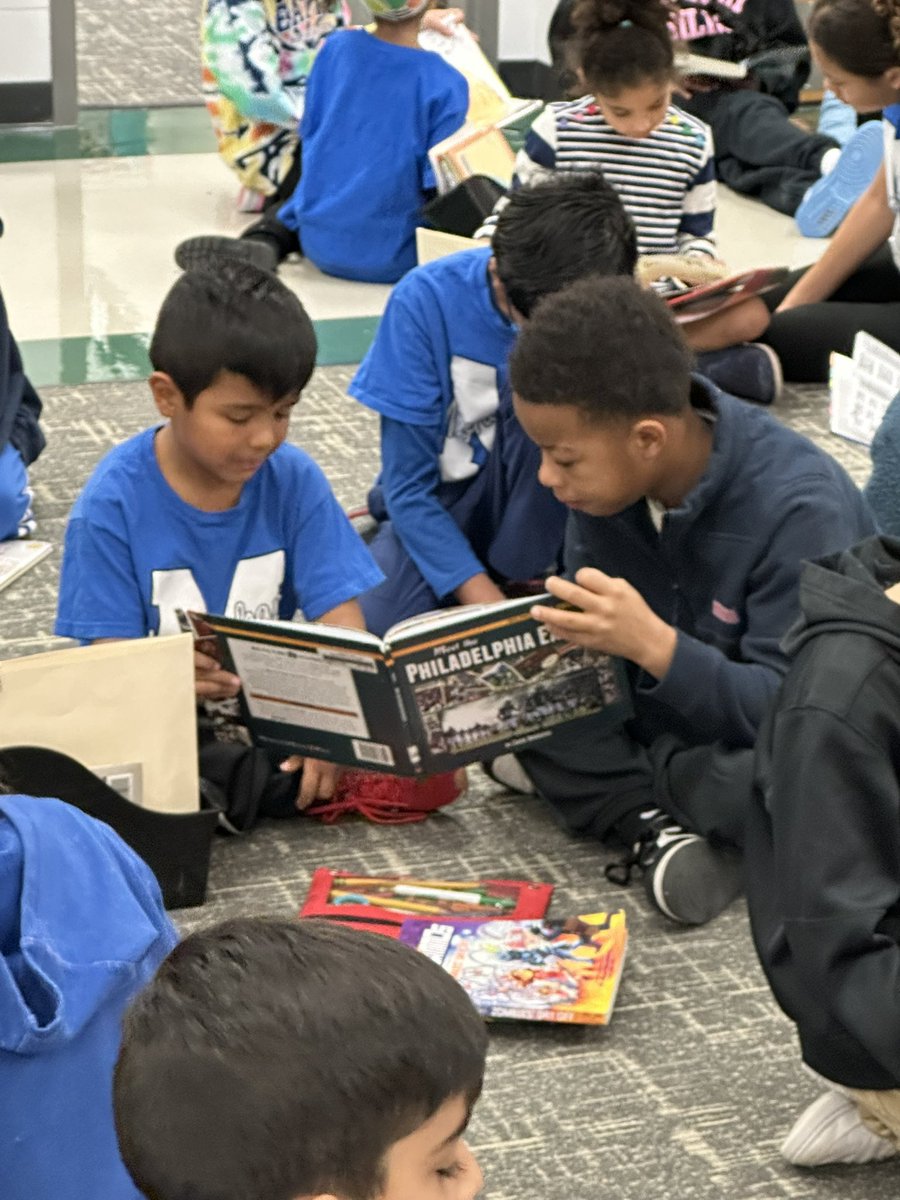 bennadventures's tweet photo. Blue House Huddle just got a whole lot cozier! πβ¨ Today we paired up for Reading Buddies, and the teamwork, storytelling, and giggles were unmatched. Nothing beats the power of books and friends to kick off a Friday! π β€οΈ#HouseHuddle #ReadingBuddies @MooneyhamElem https://t.co/JYRoehMA2U