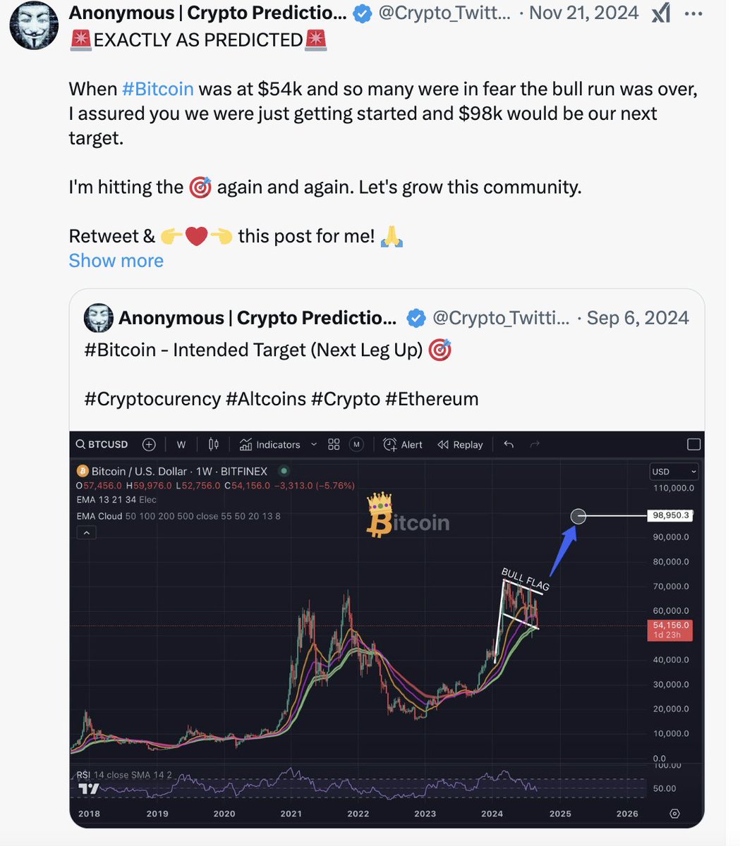Crypto_Twittier's tweet photo. Good bye #Crypto twitter, I've given you everything you wanted... It's time for me to step aside now, I've handed you this Bull Run on a sliver platter... The rest is up to you! 

I am going to change many peoples lives over the next couple of months. See you at the Top, much love and I will miss you! 🫡