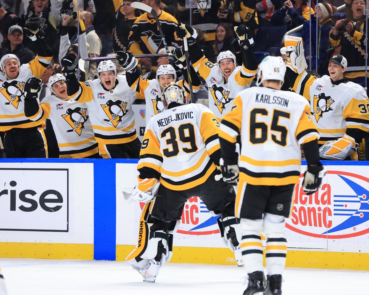 Pittsburgh Penguins goaltender Alex Nedeljkovic has become the first goaltender to score a goal in the NHL, AHL and ECHL. 

He is also the first goaltender in NHL history to score a goal and record an assist in the same game.