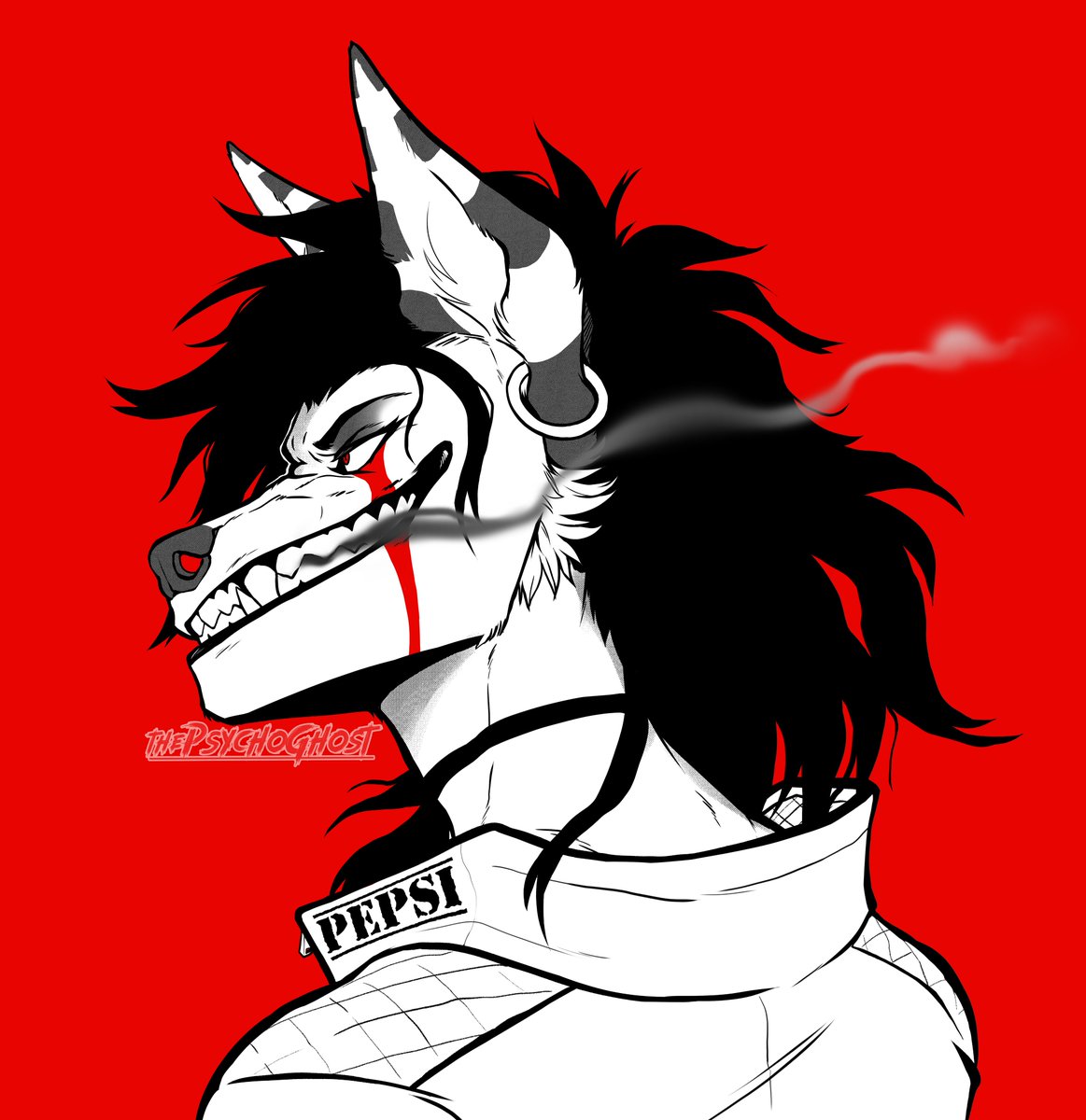 thePsychoGhost's tweet photo. 2025 redraw of this profile picture I made in 2023 https://t.co/1j0bxZ3uXM