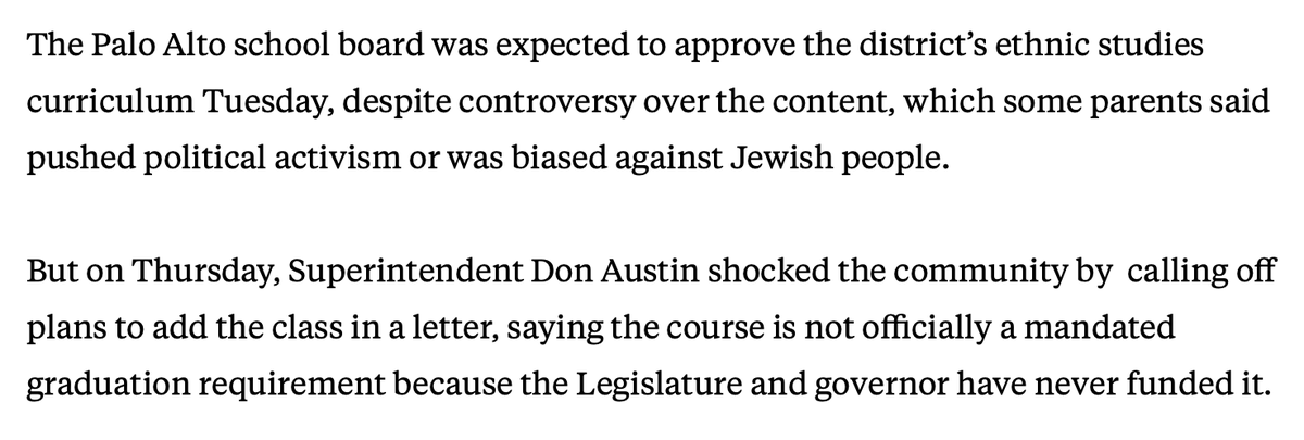ProfKuang's tweet image. Here comes the predictable narrative that ES was blocked by &quot;the Jews&quot;. Spend 2 more hours to do your research. MANY of us are against this, and many of us spoke out. 

No offense to any Jewish parents. Yes, the ES agenda from PAUSD was antisemitic, and the Jewish community was…