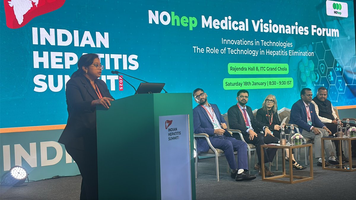 chennailiverfdn's tweet photo. Dr. Jyotsna Sistla discusses the role of digital health systems in successful health programs, emphasizing data quality and clinical digital systems for Hepatitis care. 

Watch live on Youtube: https://t.co/fjDTqv8X0h
Date: 18th, January 2025

#DigitalHealth #HIVProgram #CLF https://t.co/H7mN3sDiBs