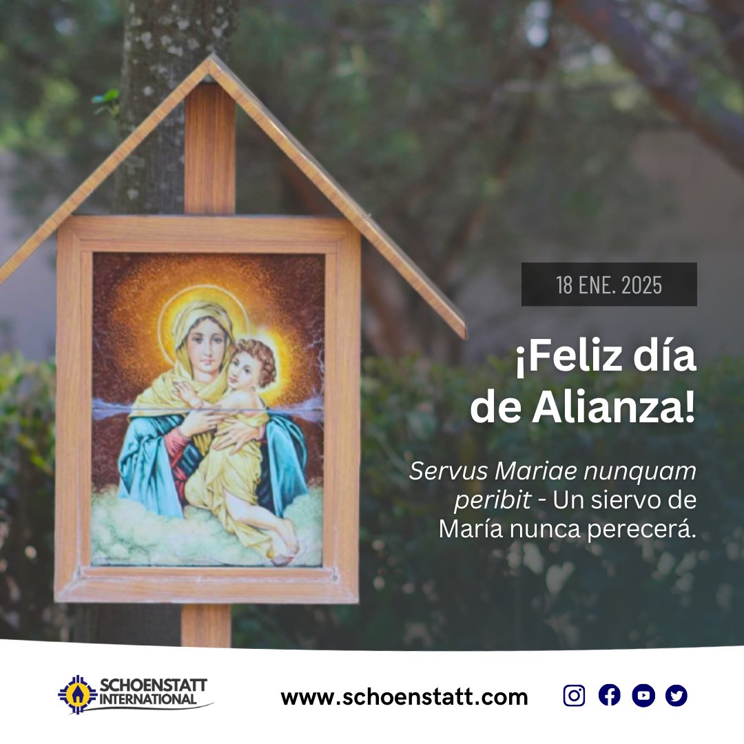 PT: Feliz Dia da Aliança!

DE: Frohen Bündnistag!

EN: Happy Covenant Day!

ES: ¡Feliz Día de Alianza de Amor!

FR: Joyeux Jour d'Alliance d'Amoure!

IT: Felice Giorno dell'Alleanza di Amore!

PL: Szczęśliwy Dzień Przymierza Miłości!

#Schoenstatt #catholic #catolico #mary