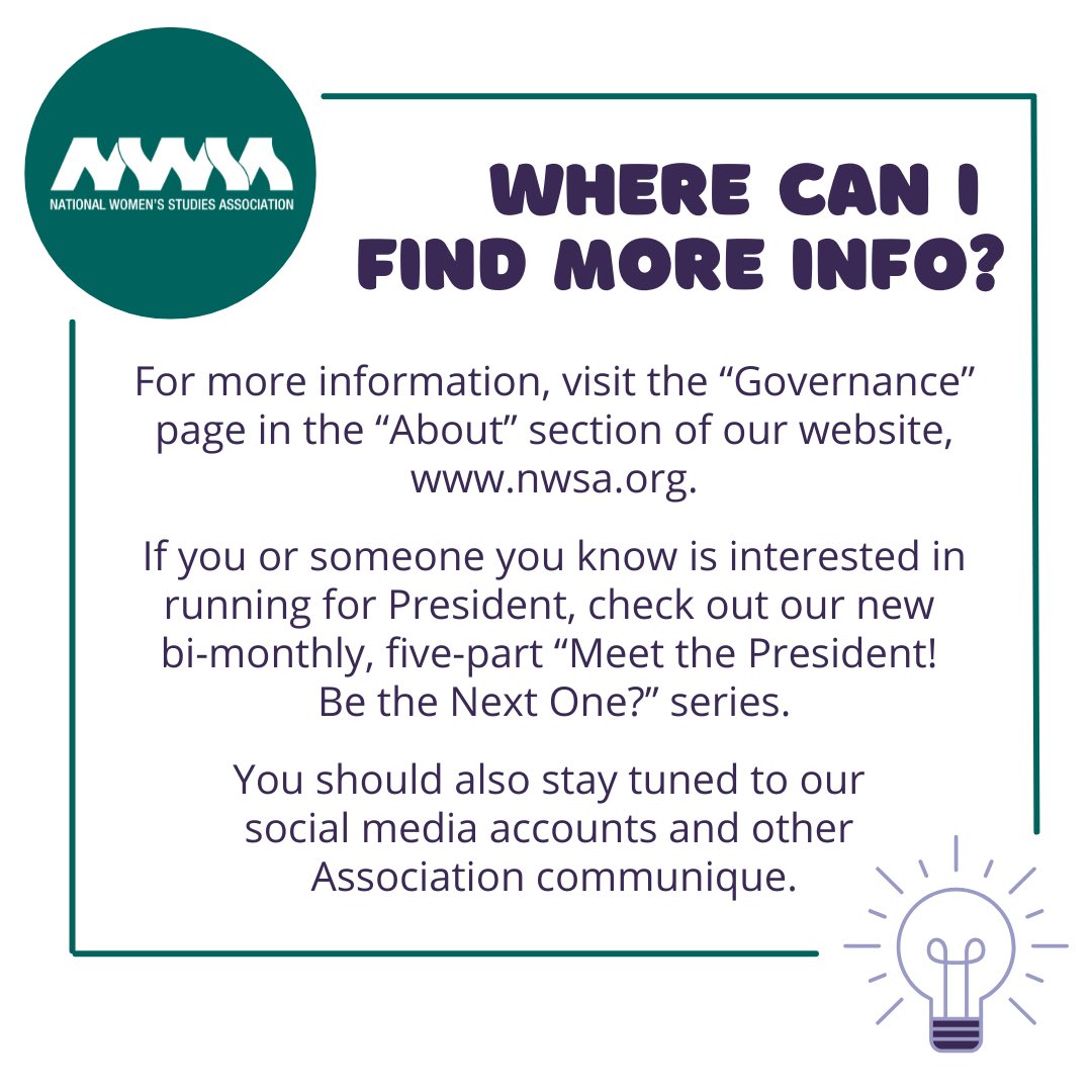 The National Women’s Studies Association (NWSA) tweet media