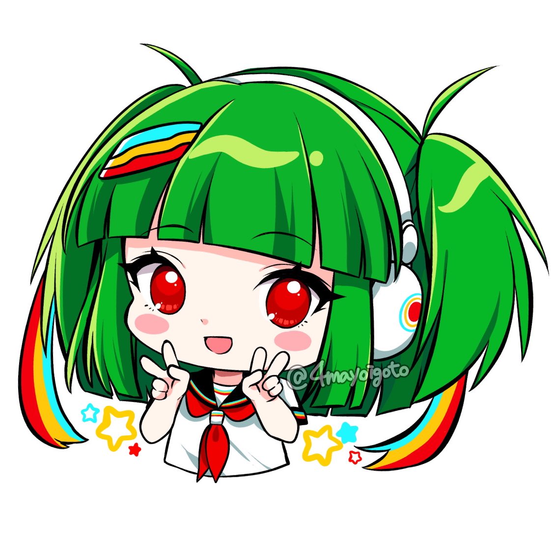 「フォロワ誕絵 」|よまおのイラスト