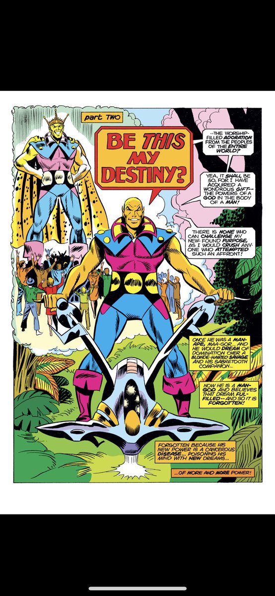 BrakeforDreams's tweet photo. #comicbeforebed Ka-Zar No. 5, September, 1974. A leap of faith, a destiny, and Zabu ready to help Ka-Zar out! 😳😲💥 #KaZar #MarvelComics #MarvelUnlimited @MarvelComicsHQ @MarvelUnlimited https://t.co/zcUbNhu0Nh