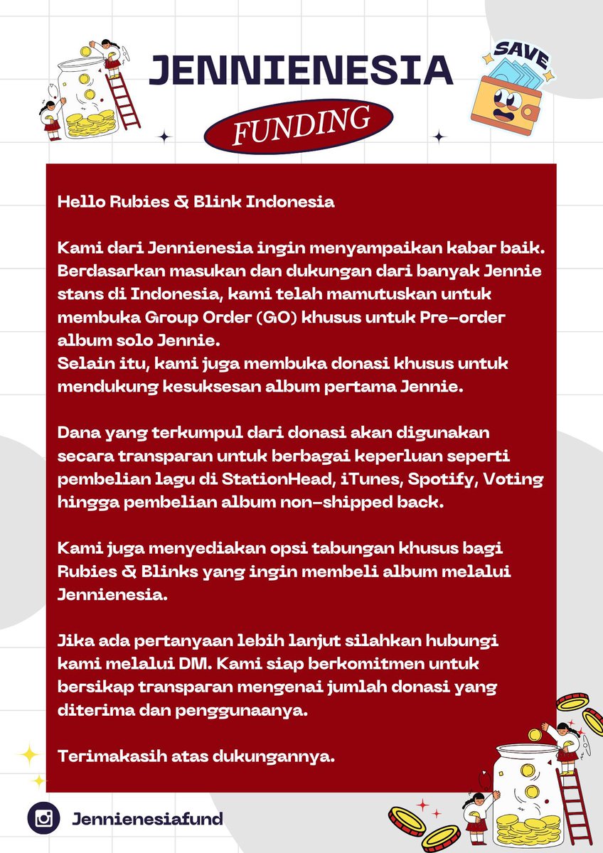 jennienesia's tweet image. RUBIES &amp;amp; BLINKS MOHON PERHATIAN ‼️📢