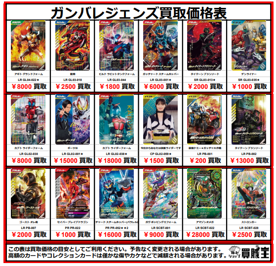 ラジオ会館店からお知らせ! ✨#ガンバレジェンズ ピックアップ買取強化