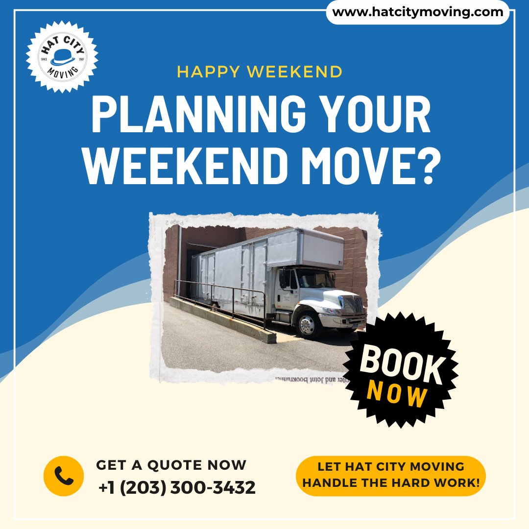 hatcitymoving's tweet image. Planning Your Weekend Move?
Let HAT CITY MOVING Handle the Hard Work!

Read Now hatcitymoving.com/about-us/

#WeekendMove #HatCityMoving #StressFreeMoving #ProfessionalMovers #MovingMadeEasy #ReliableMovers #WeekendRelocation #MoveWithExperts
