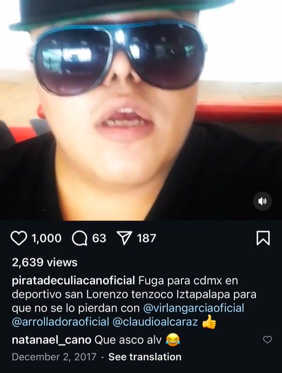 El nata en 2017 era hater del pirata de culiacan JAJAJAJAJAJ