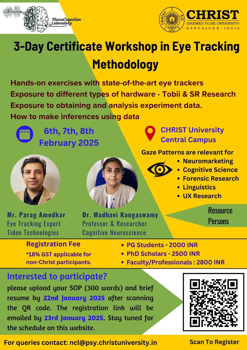 Dhruvaha's tweet image. #eyetracking
Aimed at those who are into  #UXresearch #cognition  #behavior research and want to add on a new skill; learn to interpret data or design experiments.