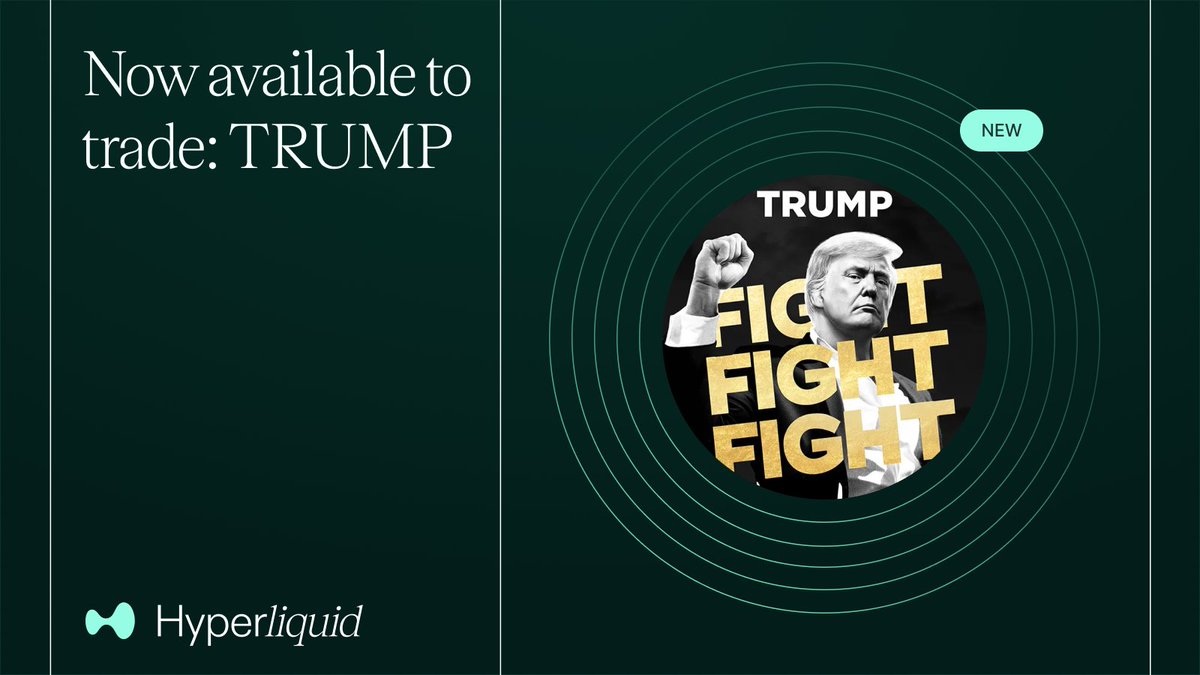By community request, you can now long or short $TRUMP with up to 3x leverage. 

This perpetual contract uses onchain AMMs for the underlying oracle price. Beware of low liquidity, high volatility, and increased liquidation risk.