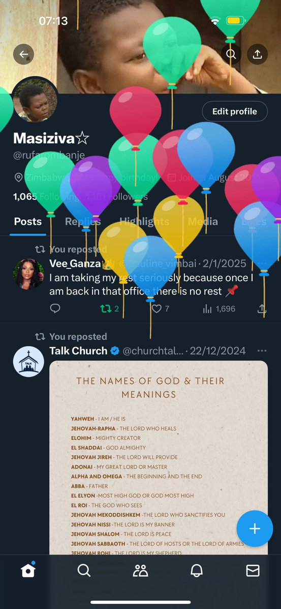 The balloons are mine todsy😊 Grateful for another year!