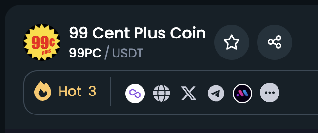 99PlusCoin's tweet image. Coming in hot on DEXTools! 🔥