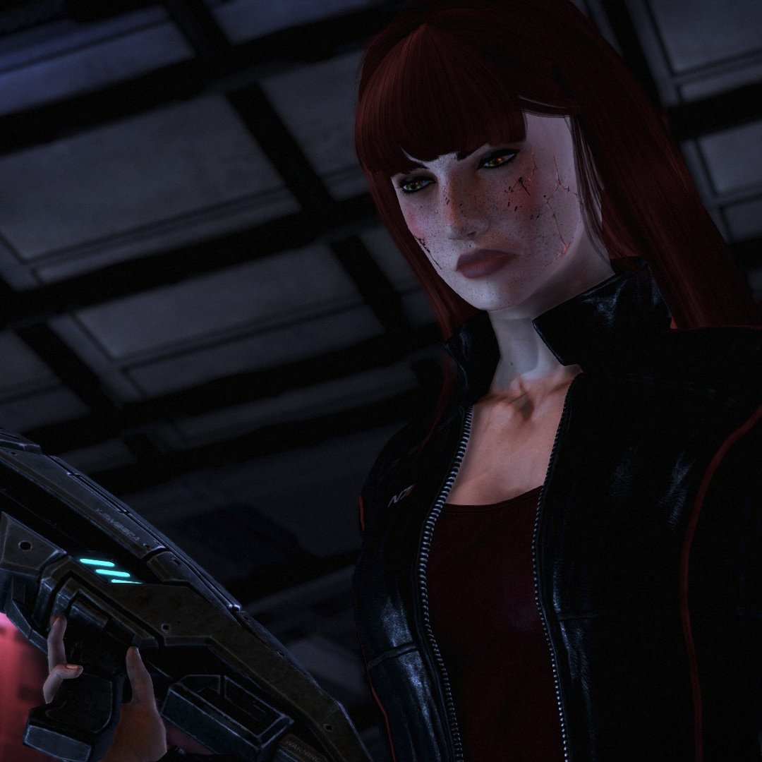 notacrazyguy's tweet photo. my sweet girl's scars finally healed and then the stupid ugly reapers invaded and ripped them all open again </33 she can never catch a break https://t.co/TcW5IQd76k