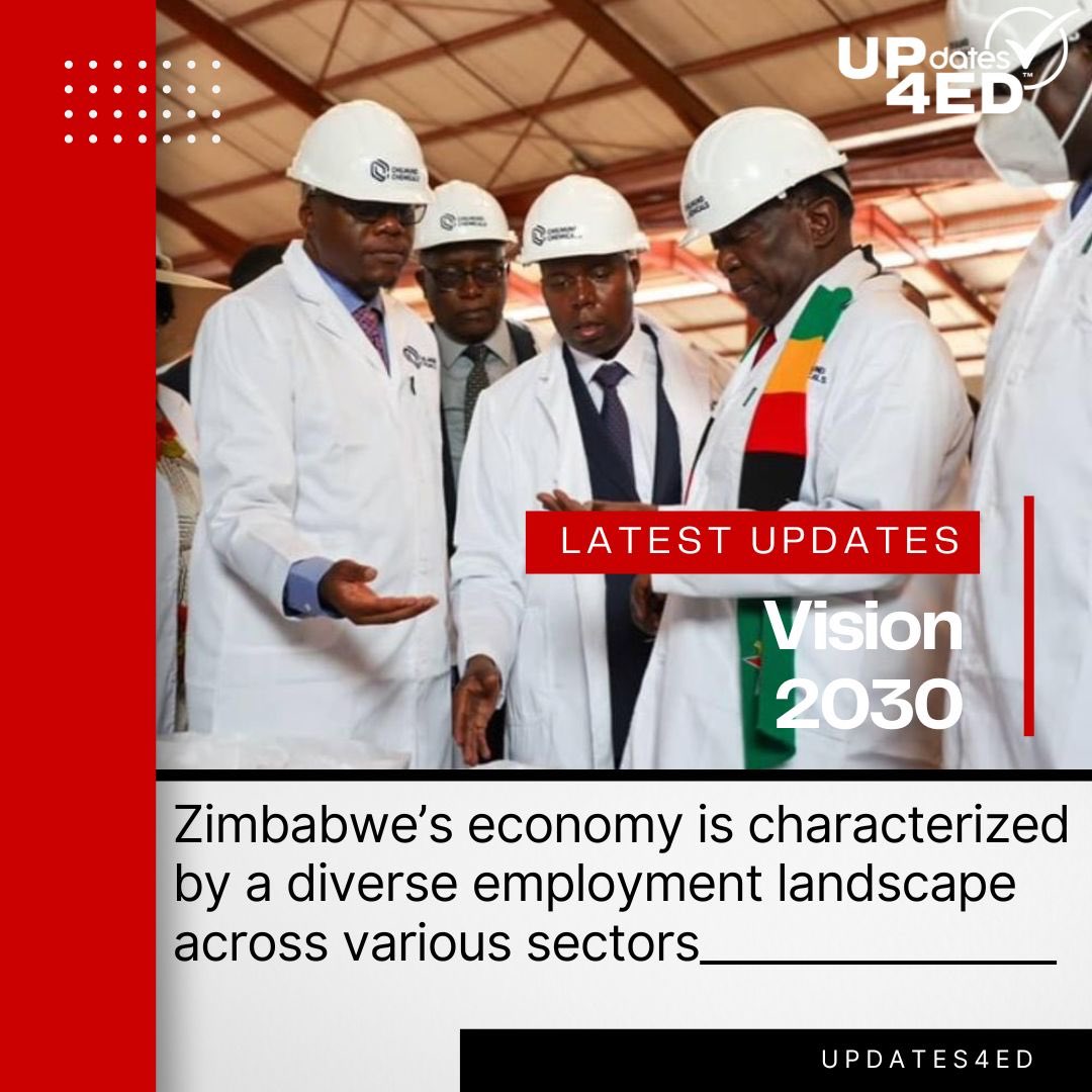 Zimbabwe’s economy is characterized by a diverse employment landscape across various sectors. Here’s an overview of employment distribution and key statistics:

1. Agriculture Sector:
•Employment Share: Agriculture remains a cornerstone of Zimbabwe’s employment, engaging
