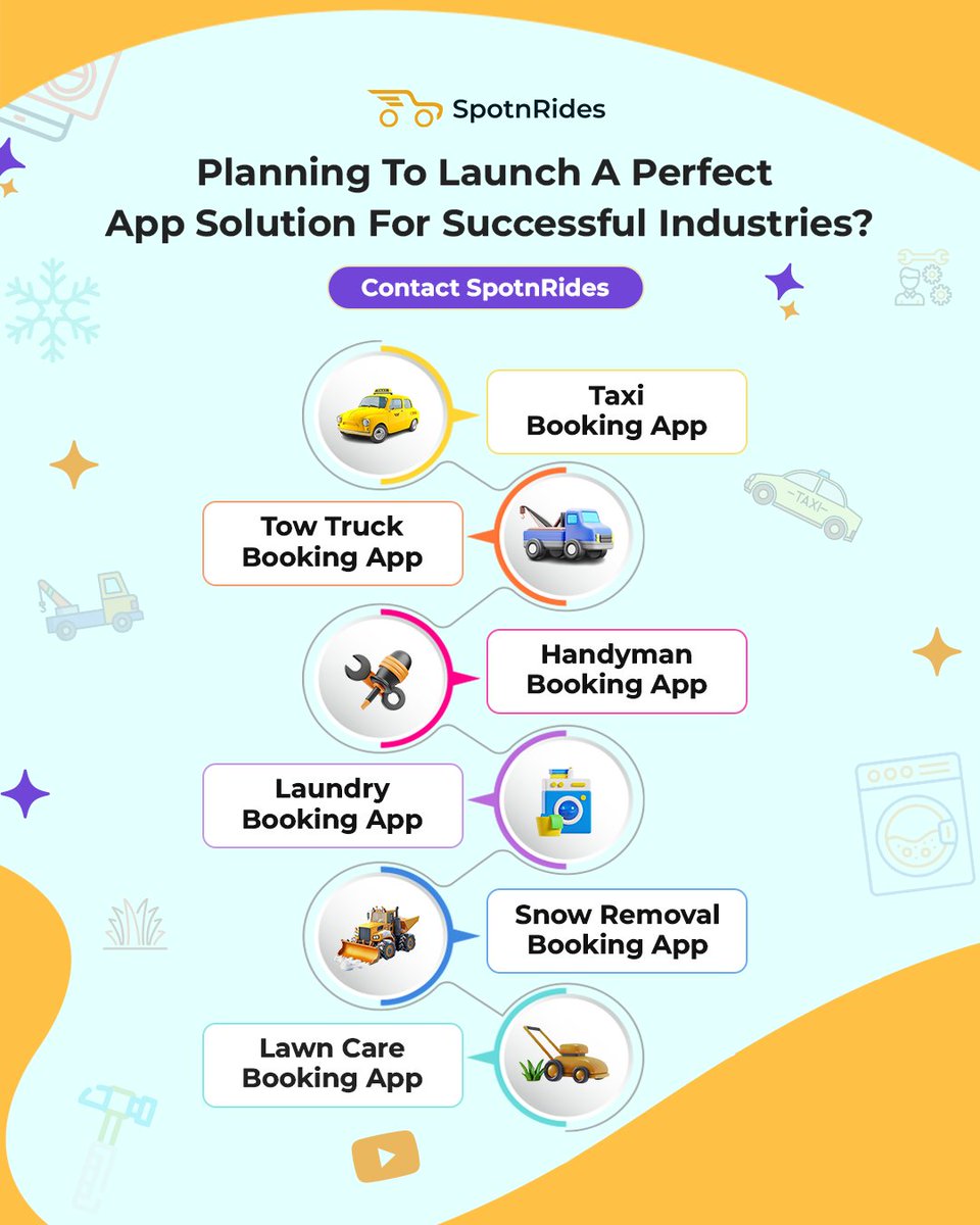 spotnrides's tweet image. Are you an #entrepreneur who is looking forward to launch an extraordinary #appsolution for successful industries? Then partnering with #SpotnRides is the marvellous choice. 

visit : spotnrides.com

#ubercloneapp #taxibookingapp #uberfortowtruck #uberforx #cloneapp