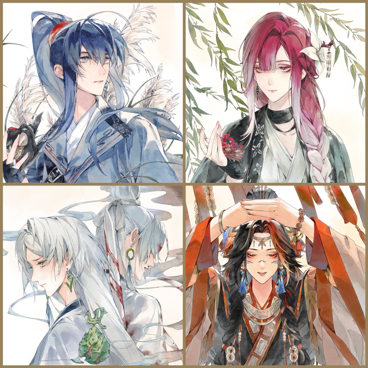 Chouko_'s tweet image. 给《踏浪行》的场贩抽奖和repo抽奖准备的色纸，有一些剧情元素嘿嘿，希望大家喜欢☺☺

#無期迷途 
#无期迷途 
#PathtoNowhere 
#무기미도