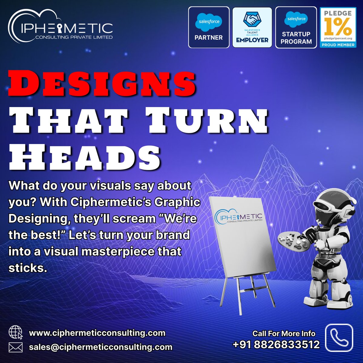 ciphermetic's tweet photo. Designs that turn heads 👀! With Ciphermetic's graphic design, your brand will scream ‘We’re the best!’ 💥 Let’s create a visual masterpiece that sticks! 🎨
#Branding #GraphicDesign #Ciphermetic #BusinessGrowth #CRMCustomization #AffordableServices https://t.co/PWT7WFJoVV