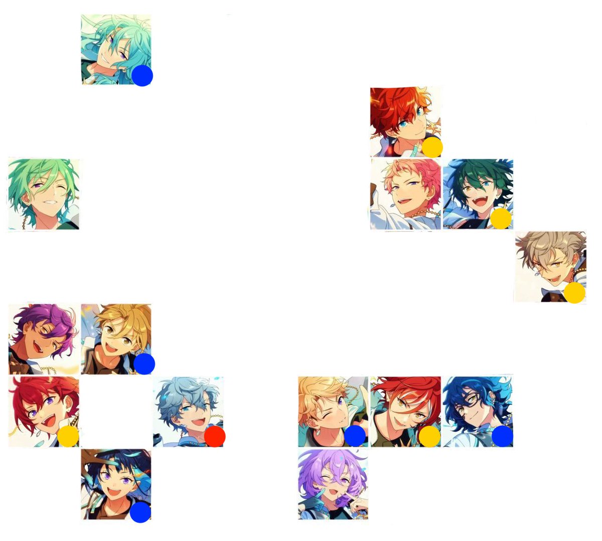 【譲渡】
あんスタ 9周年 ぱしゃっつ LIMIT BREAK 9BOX予約済み

譲：画像参照

求：定価＋送料

・🟥は倍数、🟨は同数🟦、無くなり次第無印よりお迎えください
・キャラ毎、排出分全て買取必須
・長期取引につき一律2パック分（1キャラの場合のみ1パック）前払い必須

お気軽にお声掛けください