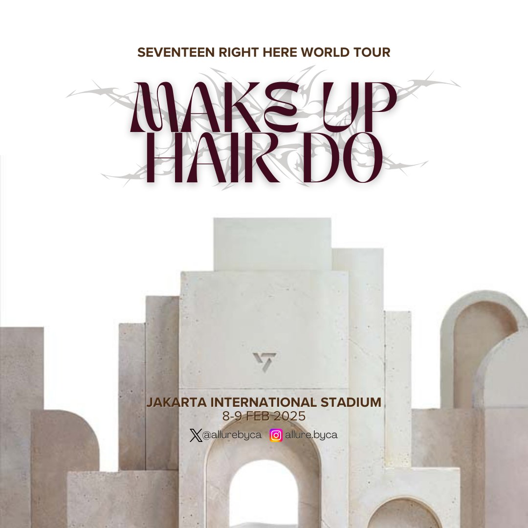 Allurebyca's tweet photo. 🎀OPEN MAKEUP, EYE MAKEUP, HAIRDO KONSER🎀 
Halo semua! aku open slot lagi untuk makeup konser🎶

🎤SEVENTEEN RIGHT HERE TOUR 
🗓8-9 Februari 2025
📍Jakarta International Stadion (JIS)
💸Start from 45K 

for more detail please dm tag wtb wts konser seventeen right here jakarta https://t.co/1Z9VKx3vo0