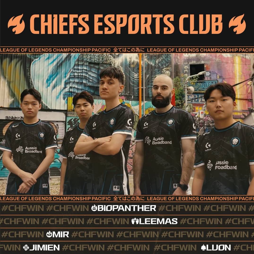TONIGHT THE CHIEFS DEBUT IN THE LCP AND MAKE HISTORY. THE COMBINATION OF BIOPANTHERS PEARLY WHITES AND LEEMAS'S BALD HEAD WILL BLIND THE OPPONENTS. 

OCE WILL NOT BE SILENCED

ヽʕ •ᴥ•ʔﾉ Raise your koalasヽʕ •ᴥ•ʔﾉ