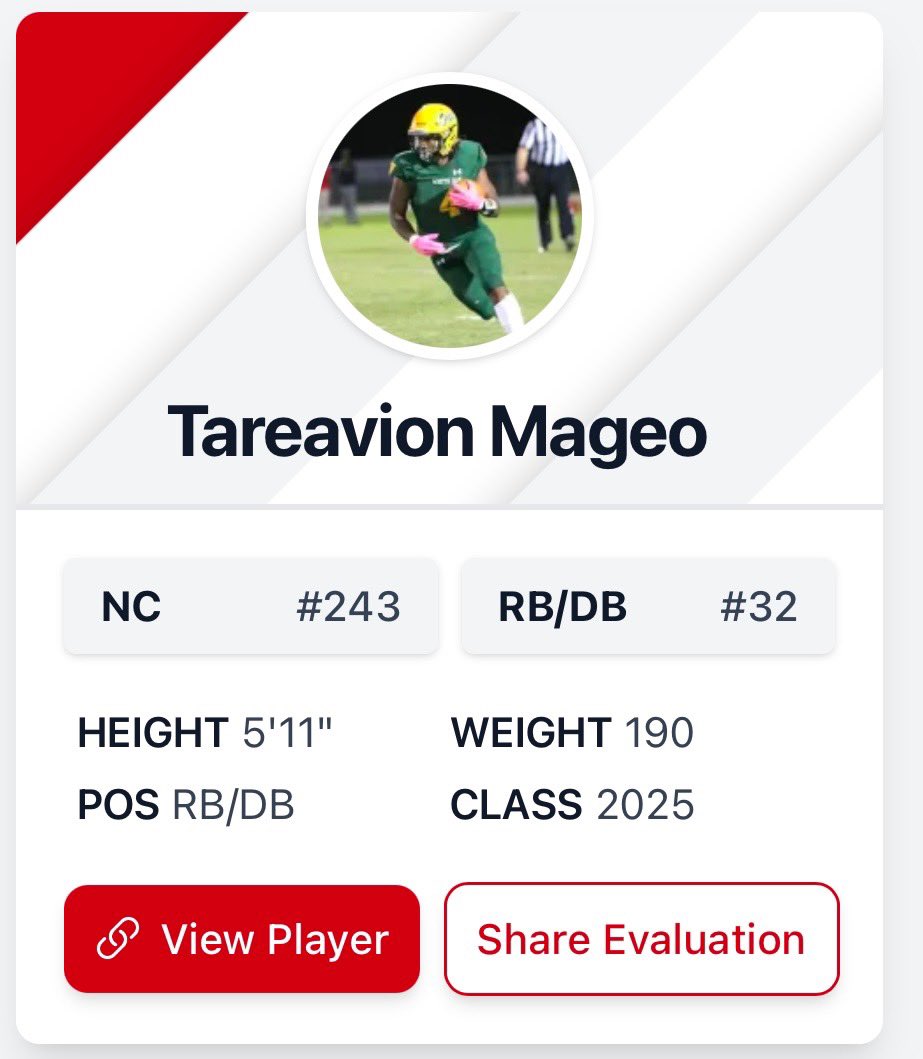 Tareavion's tweet photo. I want to thank PrepZone for capturing my stats in there recent article.  Became N.C. #1 Leading rusher in the regular season, Conference POY, and Played in the East vs West All- Star. @FBCoachBankins @CoachHarris20 @CoachGoebbel @CoachLPorter @CoachC_Foster @CoachAPowell https://t.co/g3NVbB2EgK