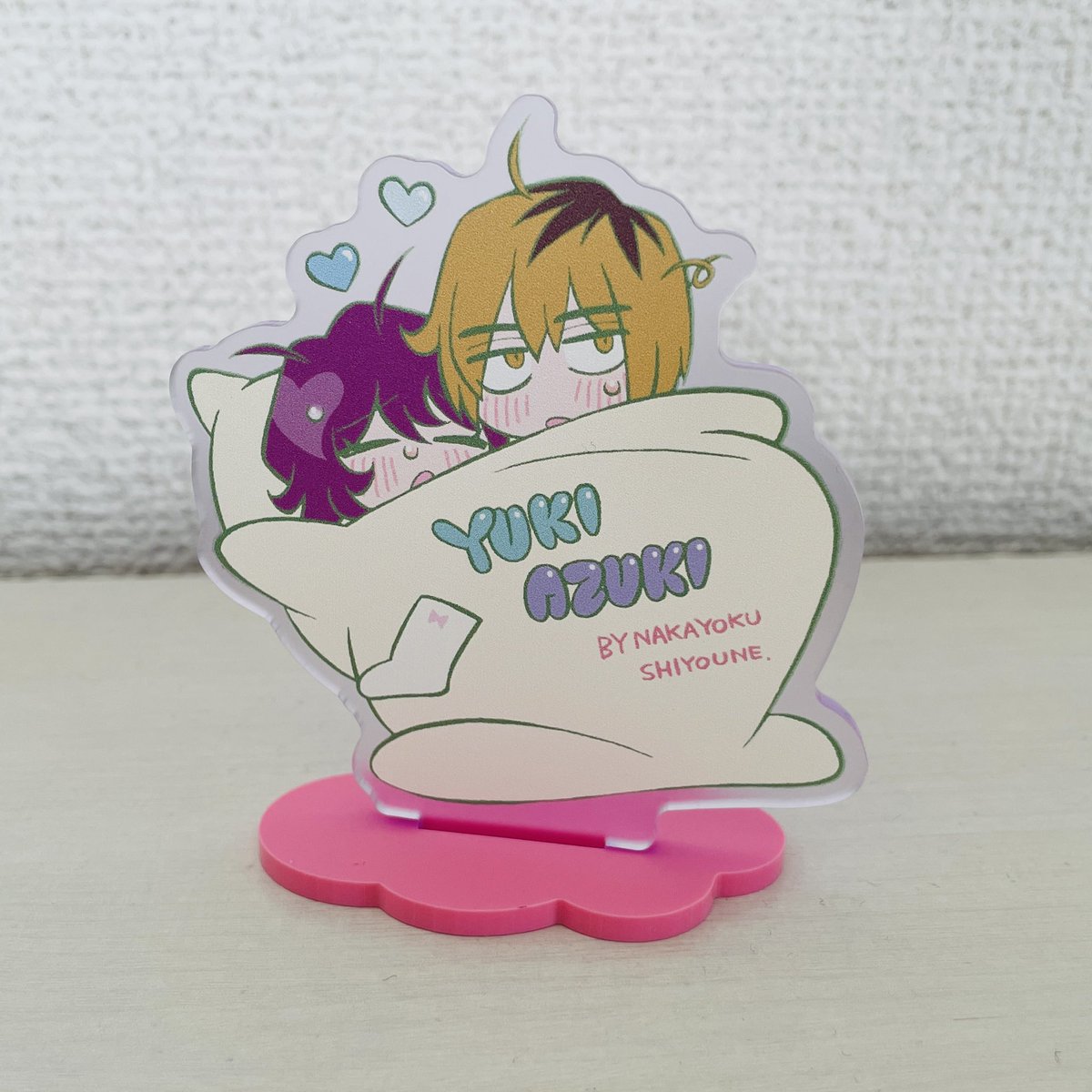 趣味で作った下品でかわいいアクスタ届いた🩵おもちゃ感良い〜! 